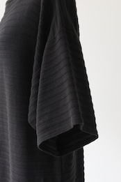Vuokko ribbed jersey frilled hem dress