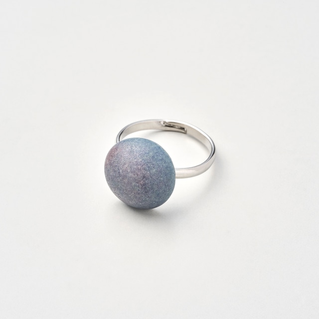 陶磁器リング　〈circle_small〉　No.004 Dusk Navy