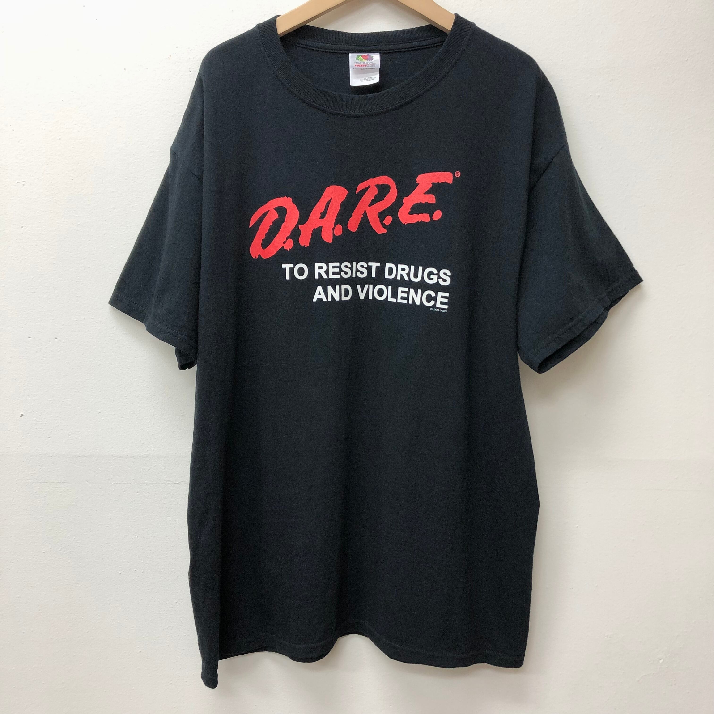 DARE Tシャツ Fruit of the loom 黒 サイズM