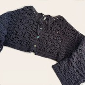 [Pattern] クロップドカーディガン