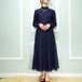 USA VINTAGE All That Jazz NAVY COLOR ALL LACE DESIGN DRESS ONE PIECE/アメリカ古着ネイビーカラー総レースデザインドレスワンピース