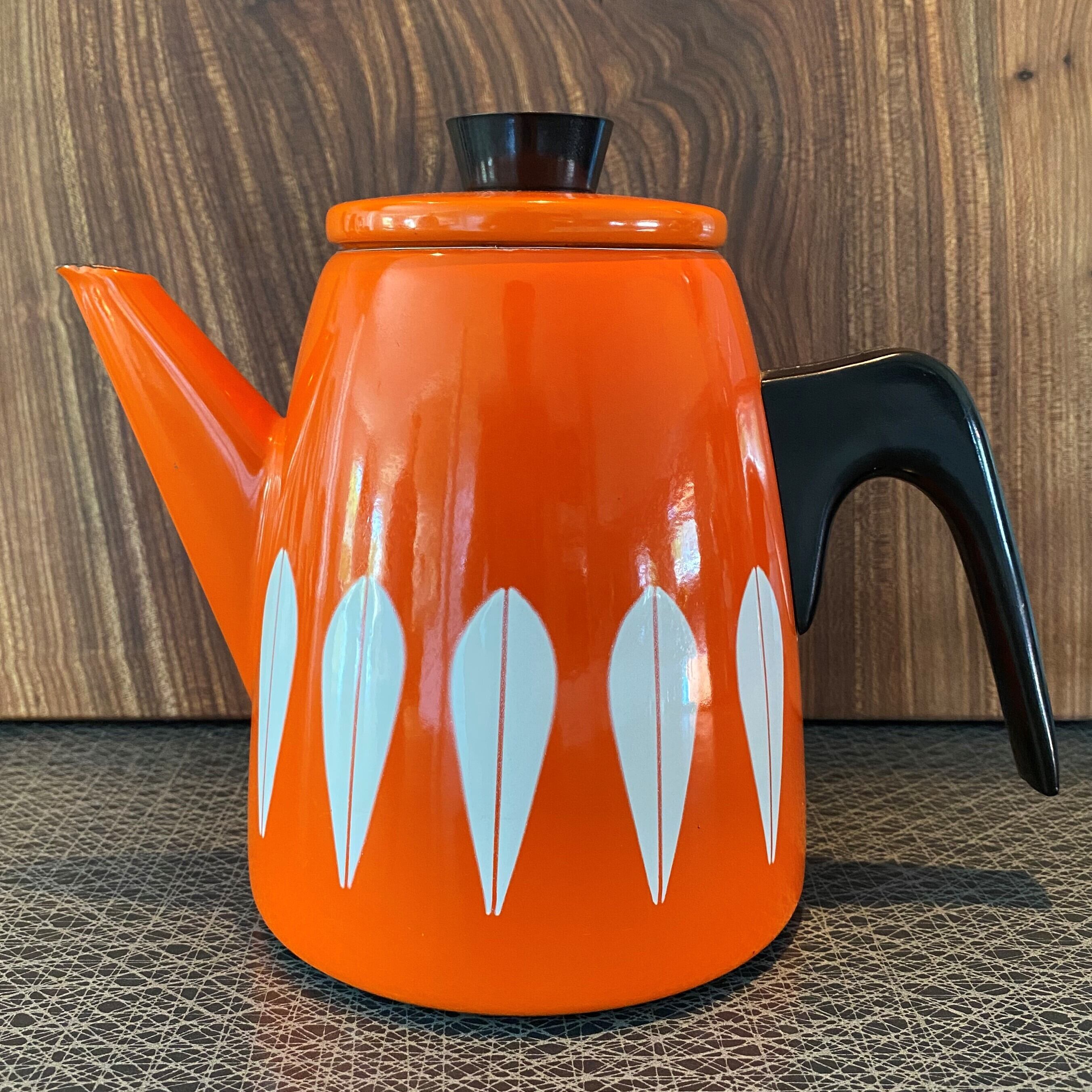 キャサリンホルム✴︎ケトルやかんオレンジ CATHERINEHOLM/キャサリンホルム/ロータス/ホーローケトル（オレンジ