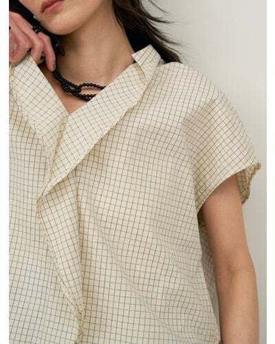 chignon [1263-632MK] ﾗｲﾝﾌﾛﾝﾄｶｰﾌﾞﾍﾑｼｬﾂPO | モードショップ・ミキヤ