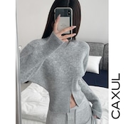 Zip Hem Knit Pullover/3color