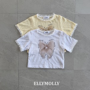 «予約»«ジュニアサイズあり»«elly molly» リボントップス 2colors