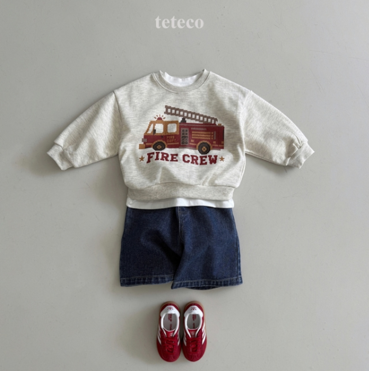【取寄】teteco ピクセル自動車MTM|秋服|韓国子供服| 26/AT