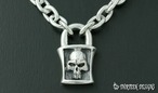 THIRTEENDESIGNS サーティーンデザインズ KN-5L LARGE SHAPED LOCK SKULL NECKLACE