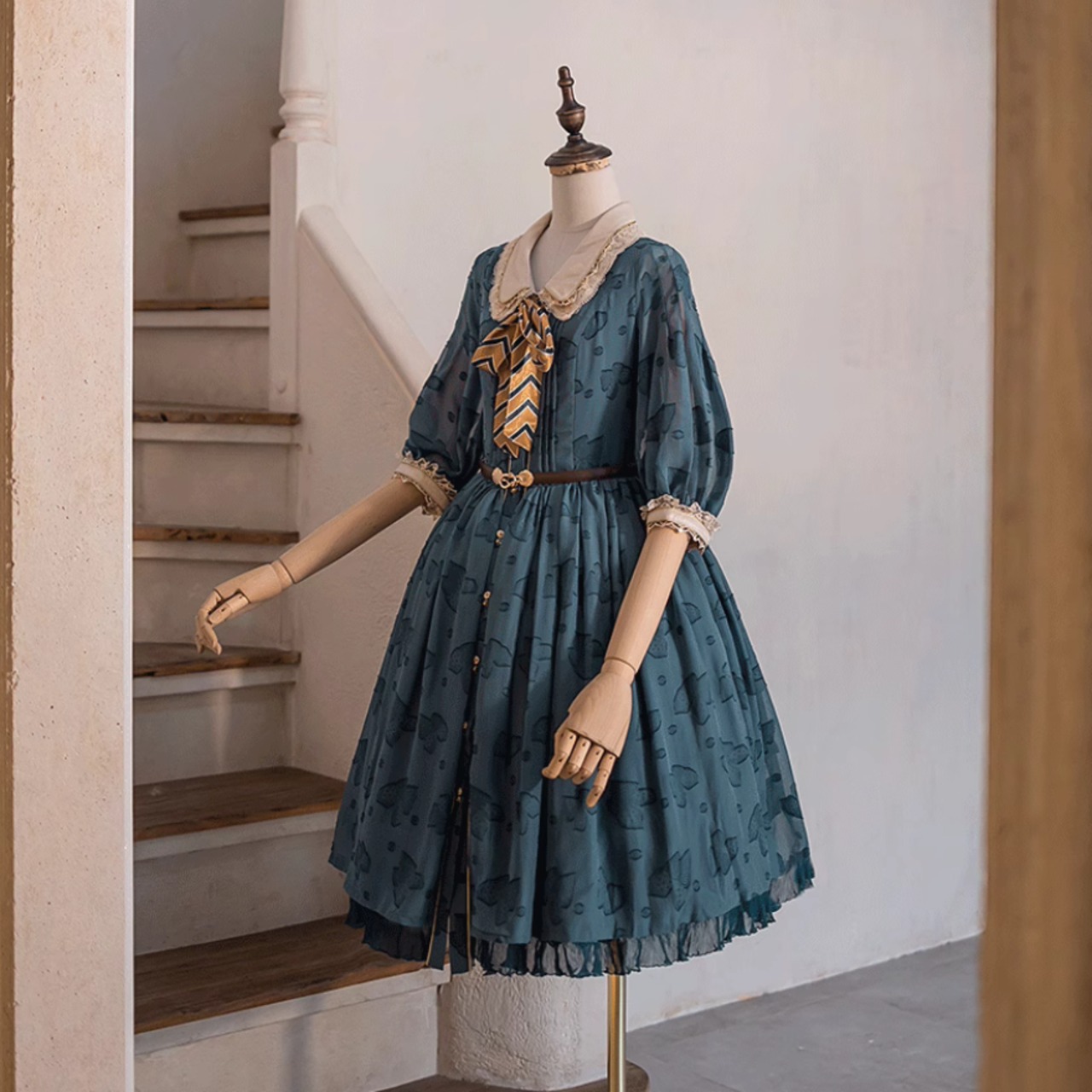 天使と悪魔 サブカル系 クラロリ ワンピース レトロ ヴィンテージ風  