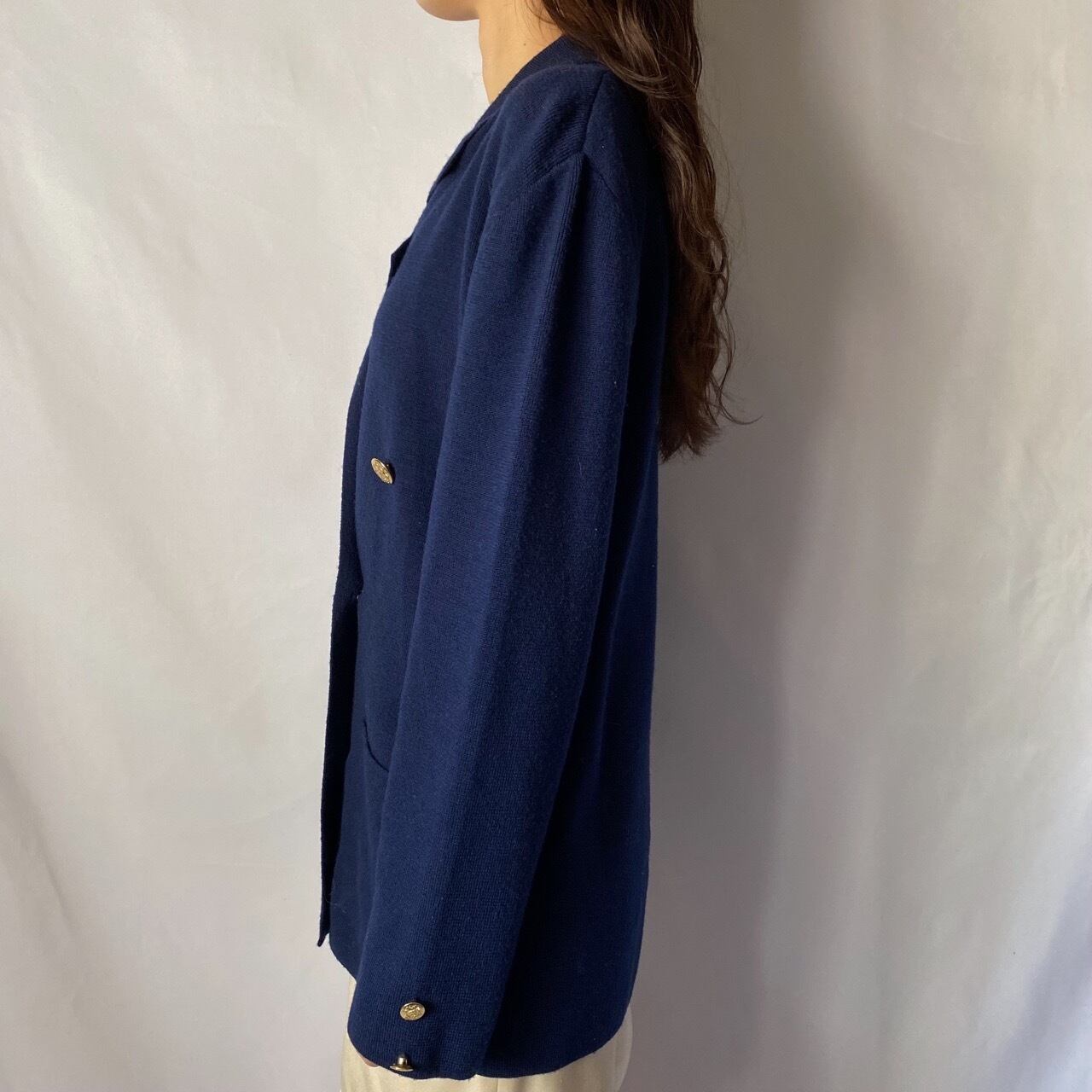 ネイビーニットジャケット | Boutique888 ネイビーニットジャケット | Boutique888