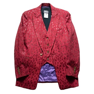 archive 2001AW D&G red leopard 3-pieces suits