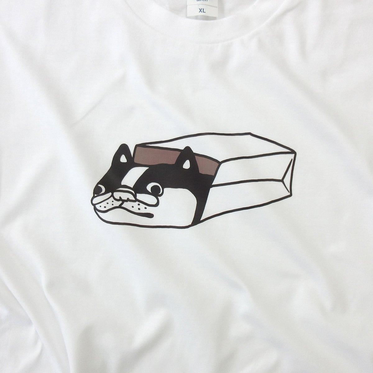 紙袋 いたずら フレブル Tシャツ dog69 犬 ブヒ フレンチブルドッグ 服 ゆるい ユニーク イラスト おもしろ Tシャツ