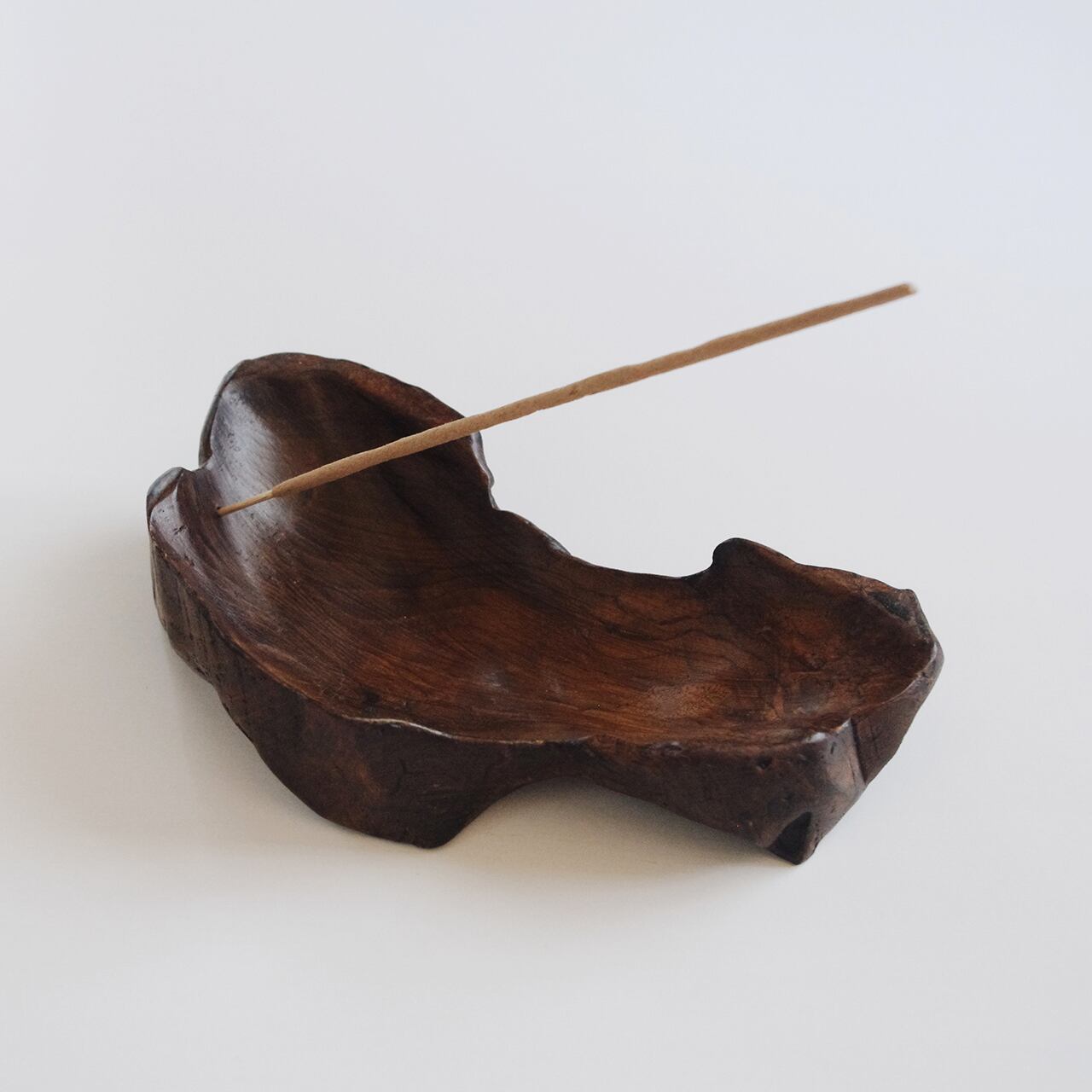 Teak incense holder