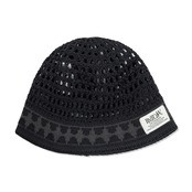 SHINING KNIT BUCKET HAT_BLACK