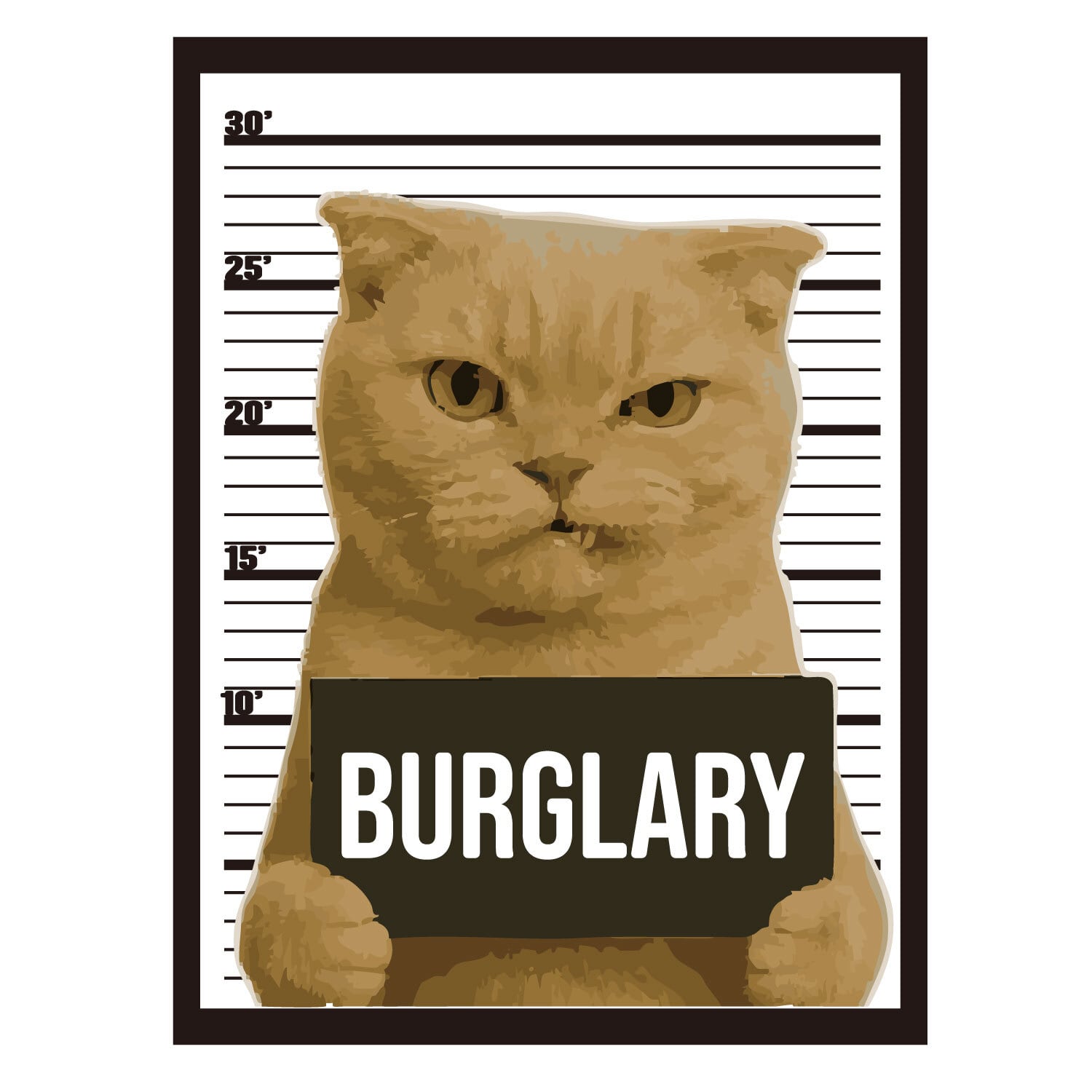 監獄 刑務所 不良 猫 ステッカー シール CAT STICKER JAIL : CTST-002