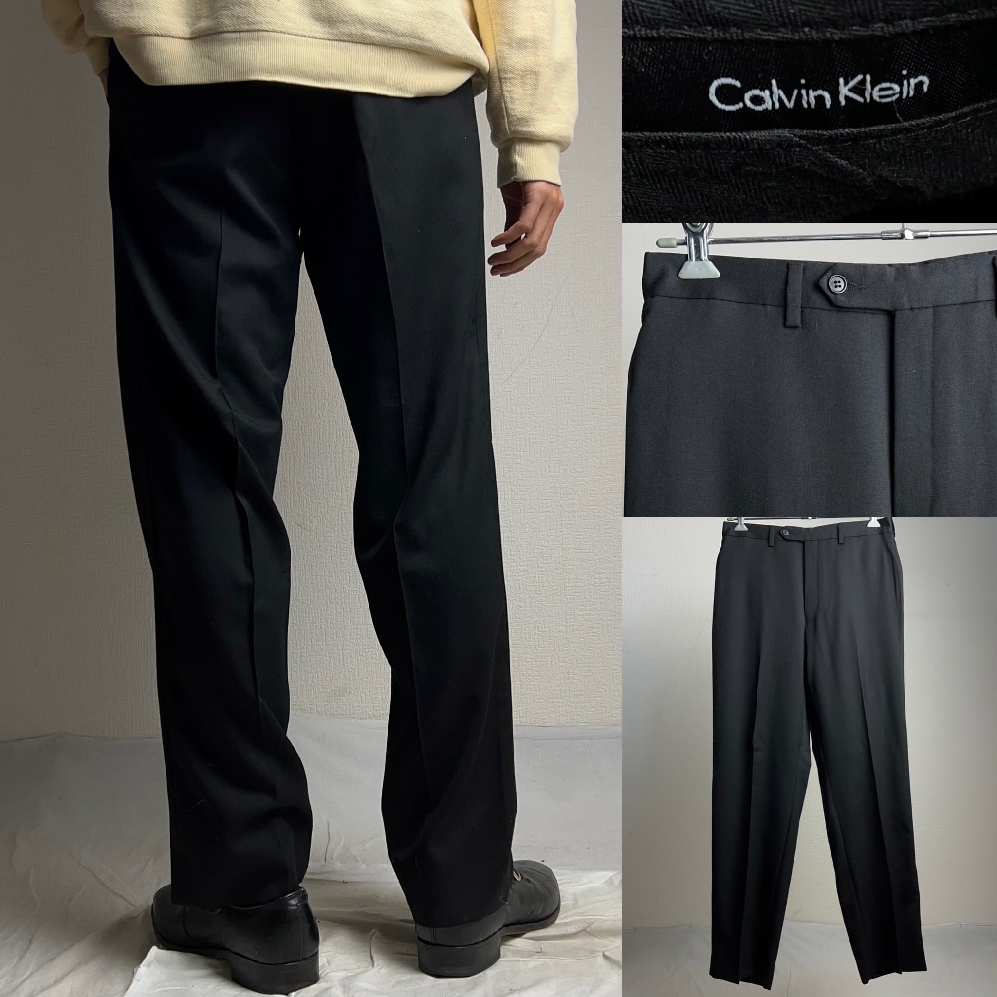 Calvin Klein Black Slacks カルバンクライン ブラックスラックス 