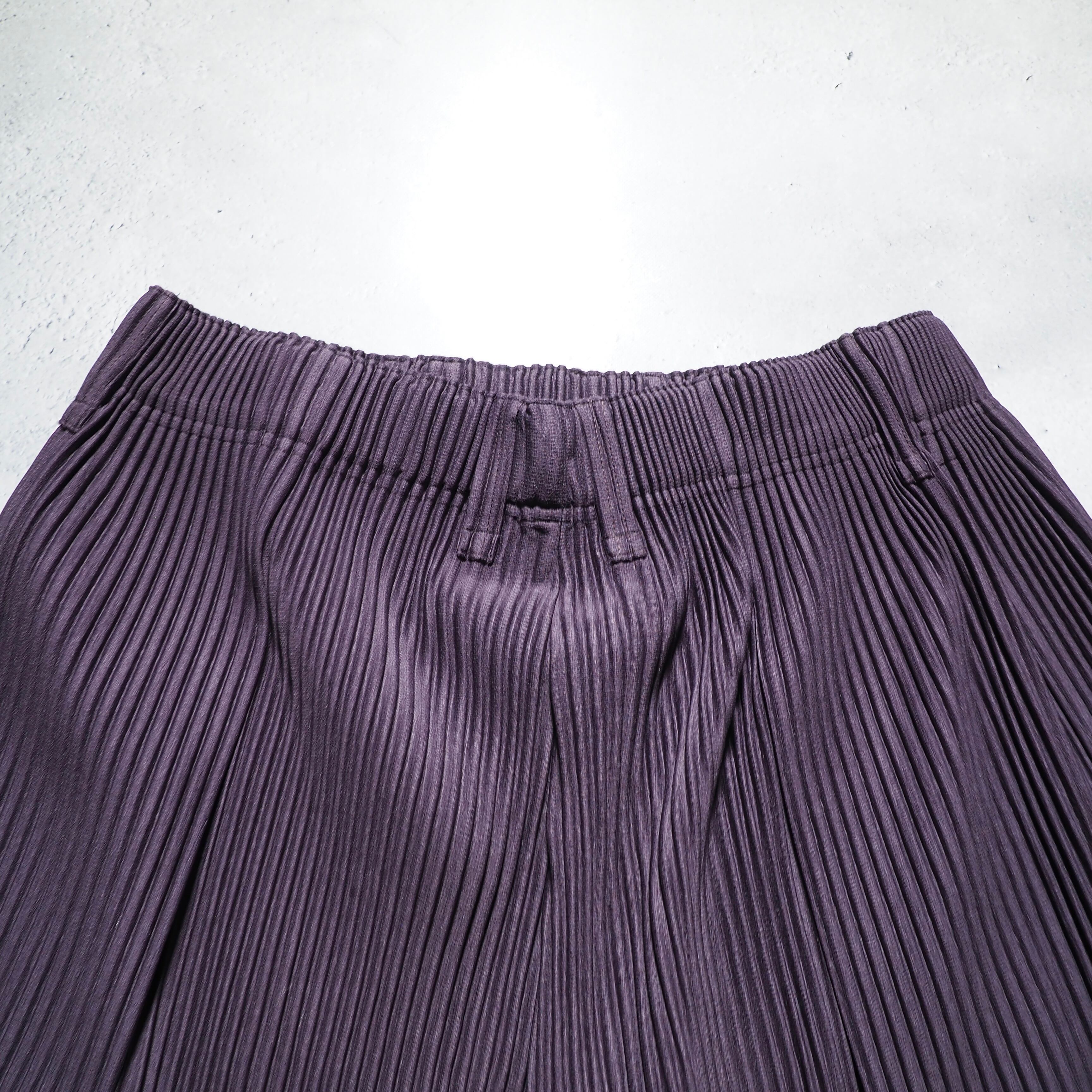HOMME PLISSE ISSEY MIYAKE ” Light purple color pleats wide short