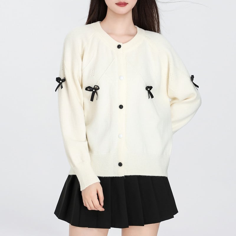volume oversize soft cable-knit cardigan m1327