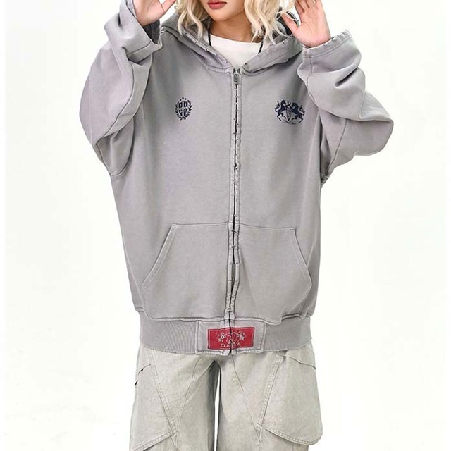 エンブレムミックスアーバンムードジップフーディ 2col   R01633