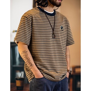 border patch t-shirt A1248