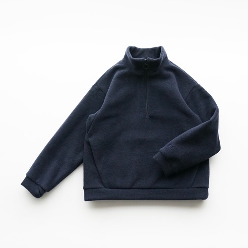 MOUN TEN.(マウンテン)/ melange fleece half zip / navy / 0(〜155cm)