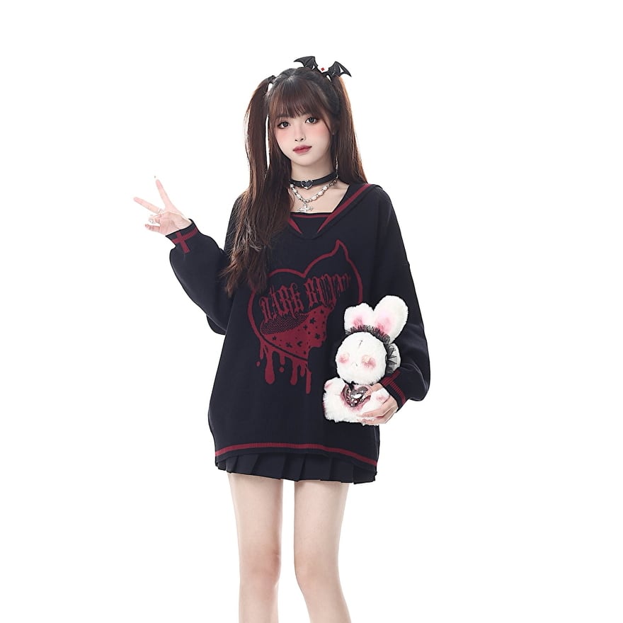 ゴスロリ通販 With U ゴシック ロリィタ CRAZYGIRL セーター