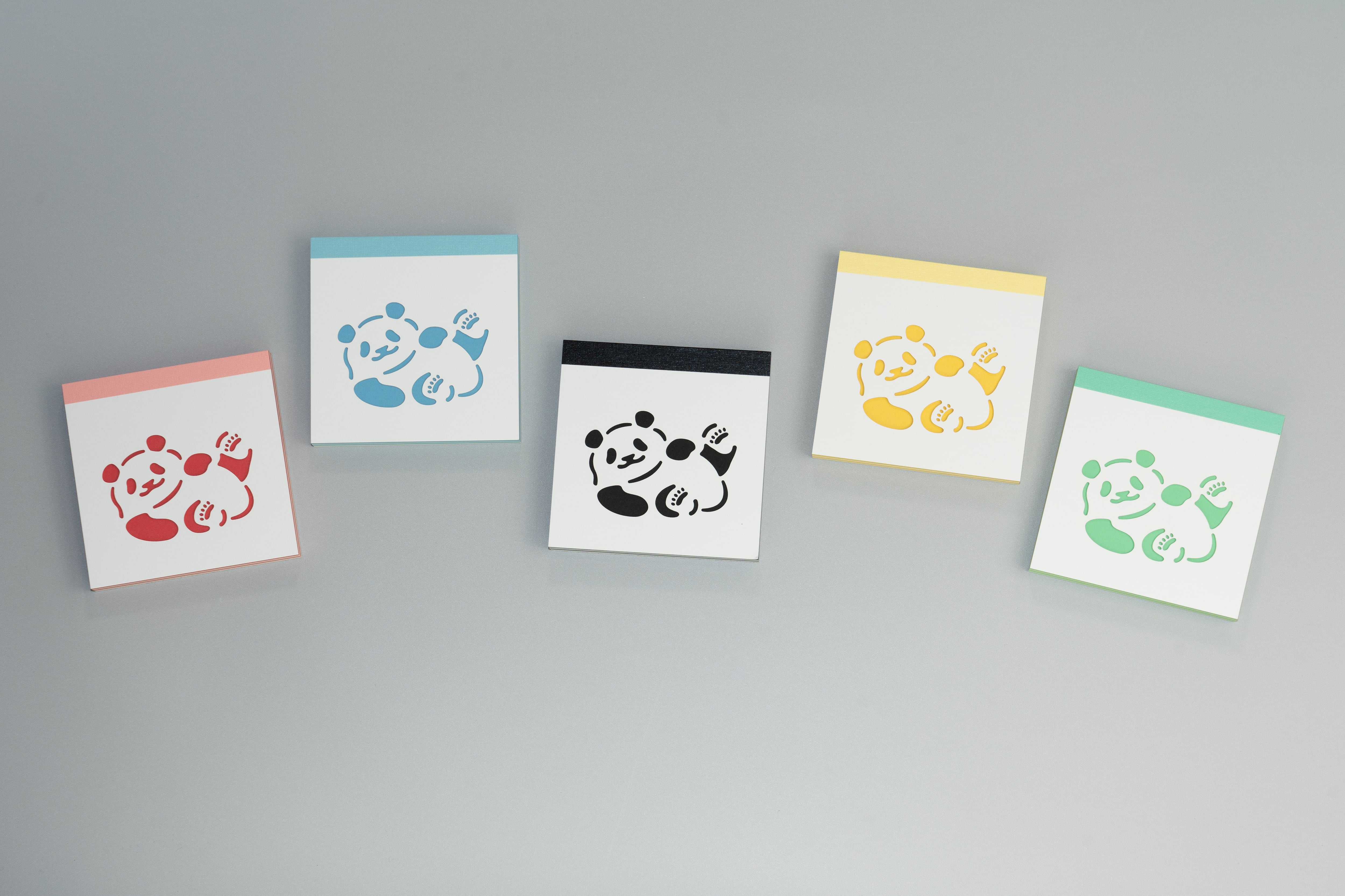 カラフルぱんだメモ・あんよピ！パンダ ブルー | KOKOROMI＋ 公式