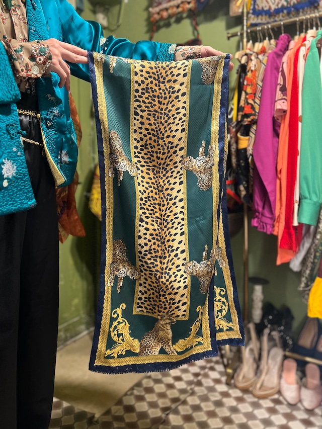 Vintage Leopard silk scarf ( ヴィンテージ レオパード シルク スカーフ