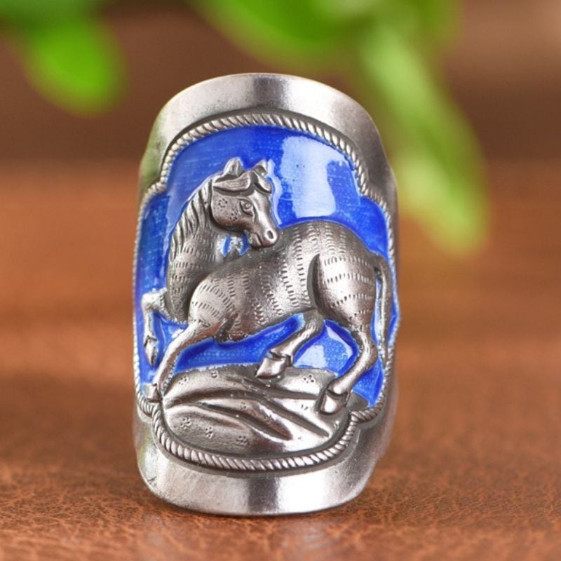 馬のリング - 職人の技術と情熱が詰まった一品 R338 | Vary