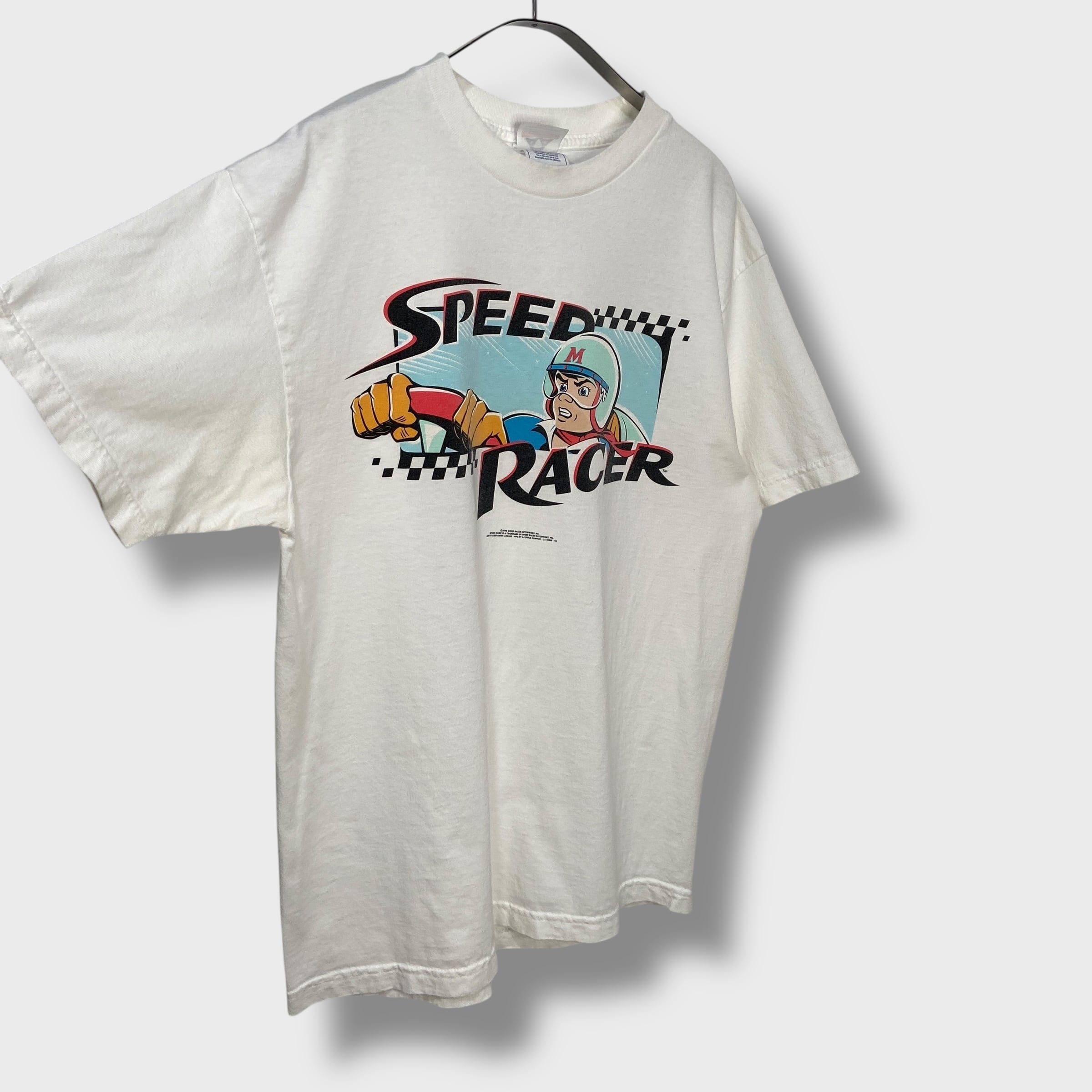90s USA製 スピードレーサー マッハゴーゴー アニメTシャツ 白 | 古着