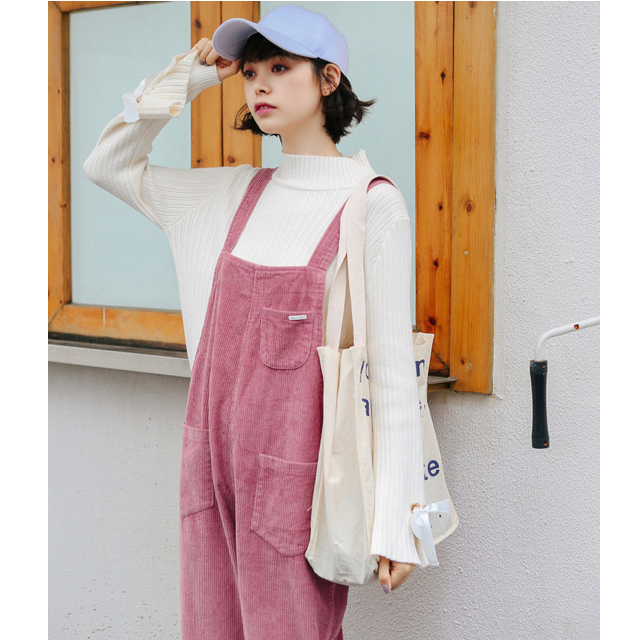 予約販売】サロペット レディース オーバーオール コーデュロイ