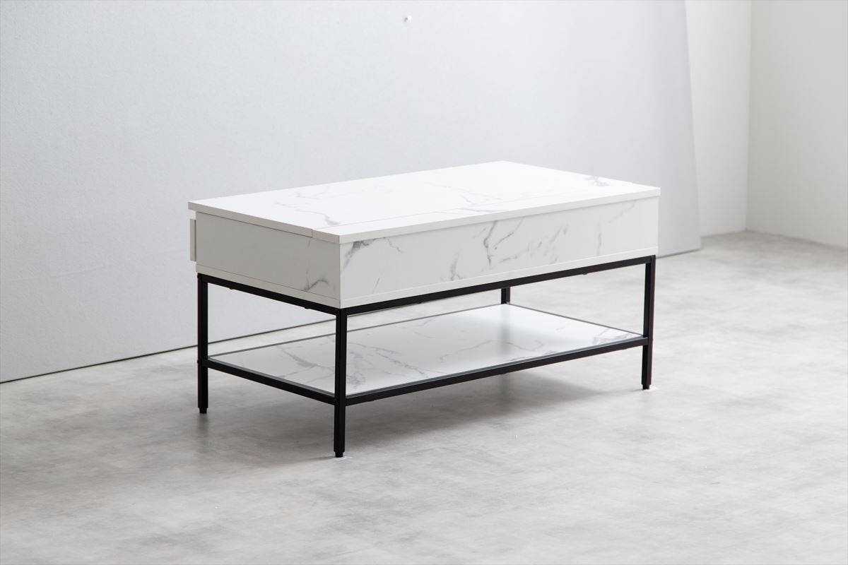 幅80cm】Fika 昇降式センターテーブル | インテリアの風声