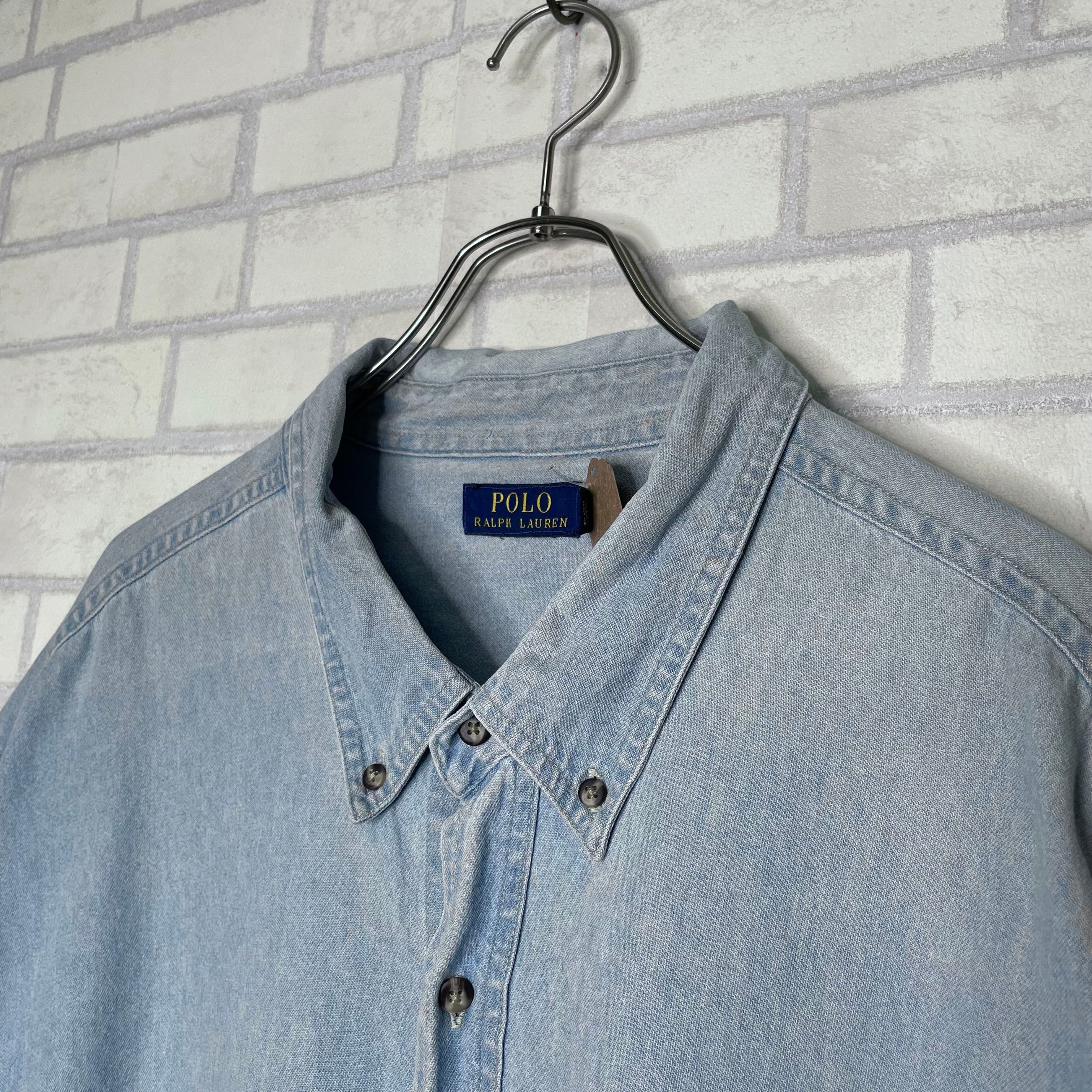 Polo Ralph Lauren 半袖シャツ XXL デニムシャツ | 古着屋OLDGREEN