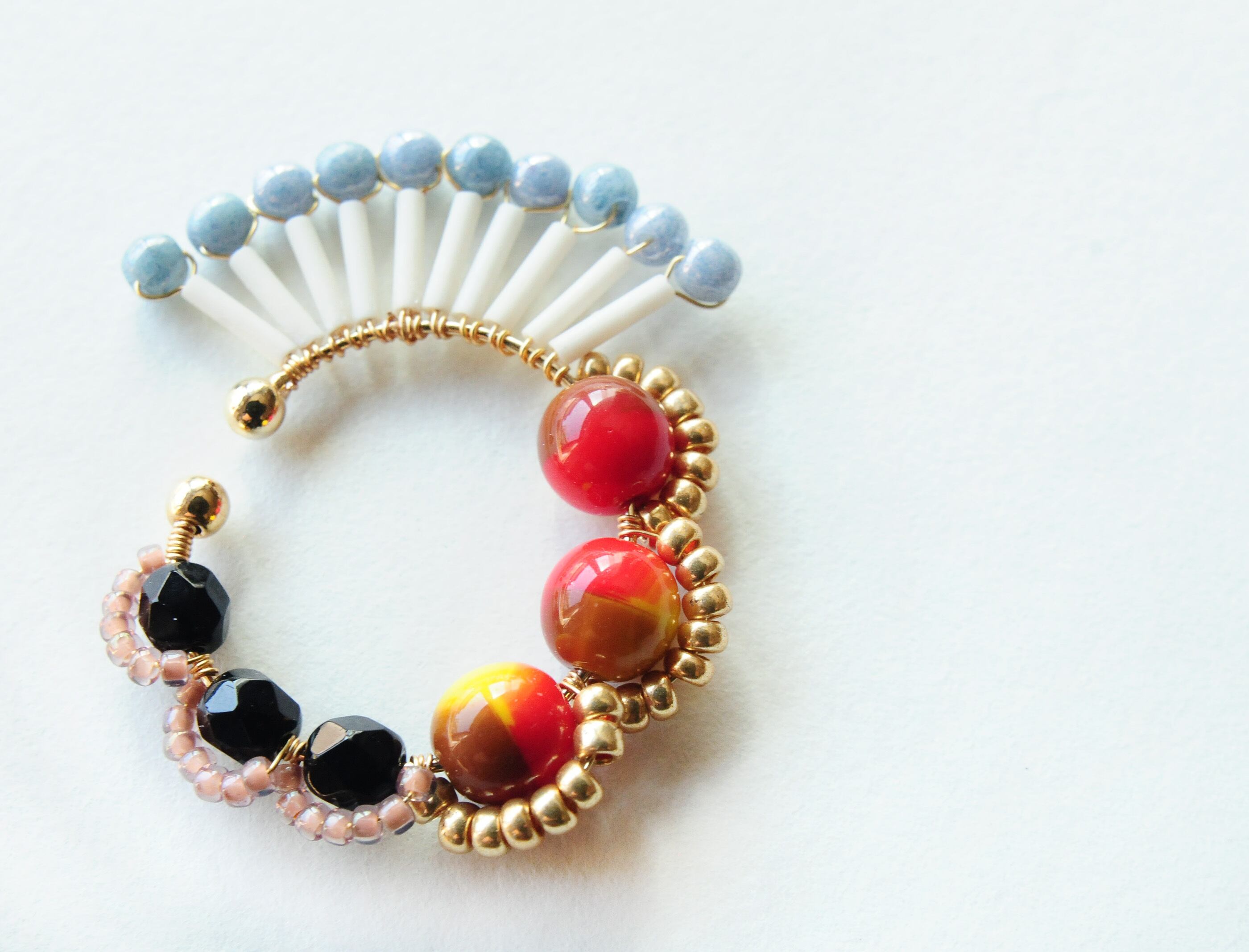 ＜Rollo～イロヅクビジュー～＞イヤーカフ『 ハミングバード/hummingbird 』<30>