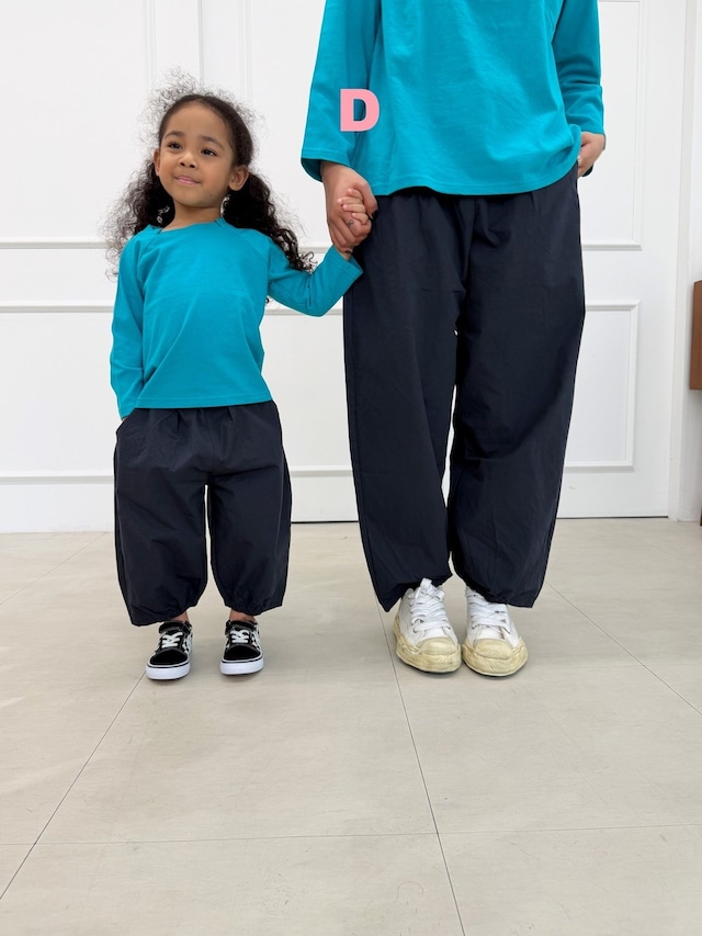 【取寄】dress monster|half banding pants (navy) (mom)|ハーフゴムパンツ(ネイビー)(ママ)|FREE|mom|26 autumn