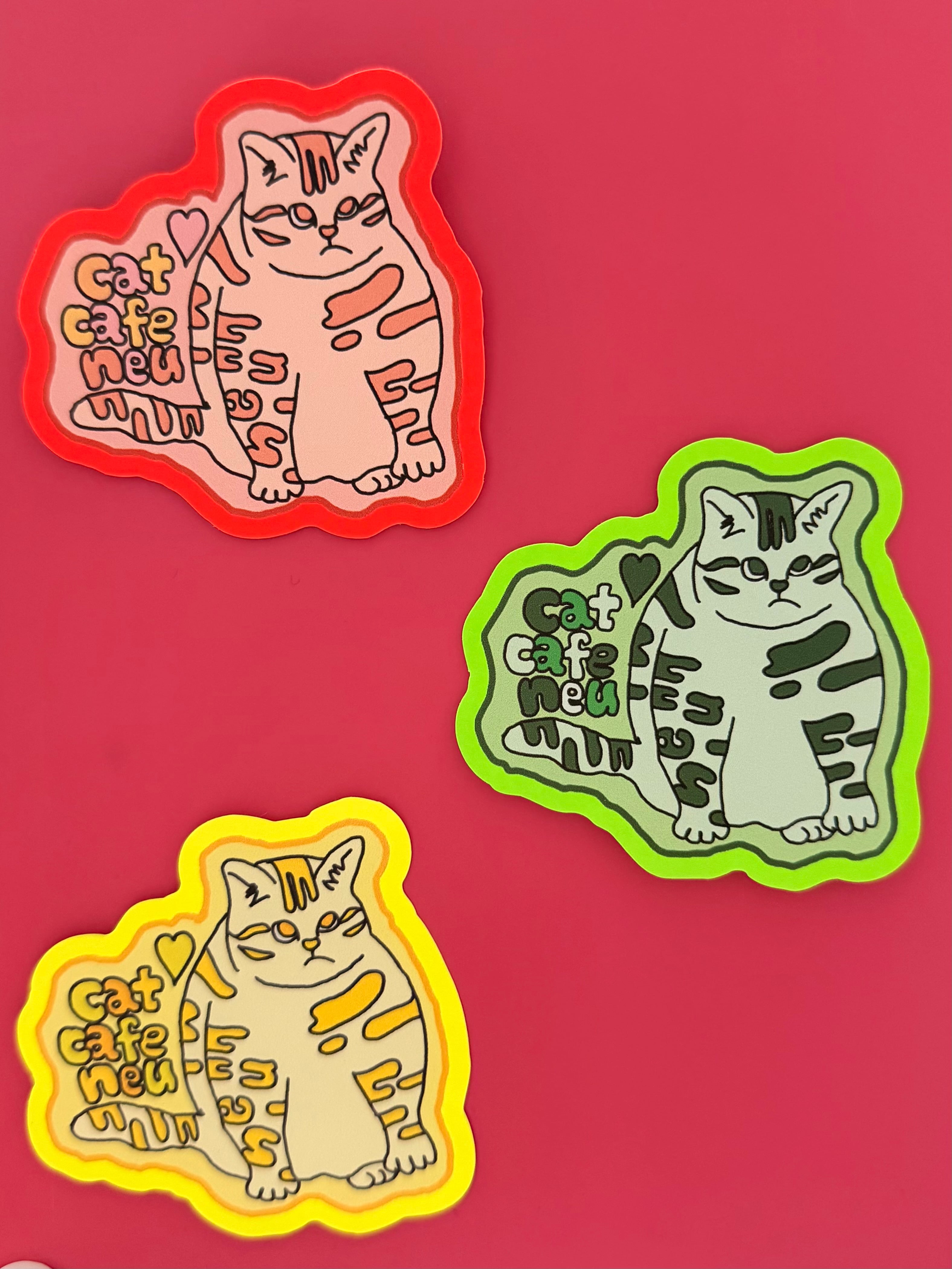 ♢天満くんカラフルステッカー♢ | 保護猫カフェneu。