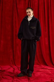 Oblada WOOL FLEECE TOPS　NAVY