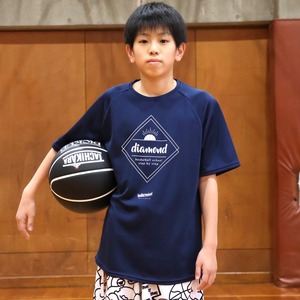 Step by step School Logo S/S Cool Tee（Navy）