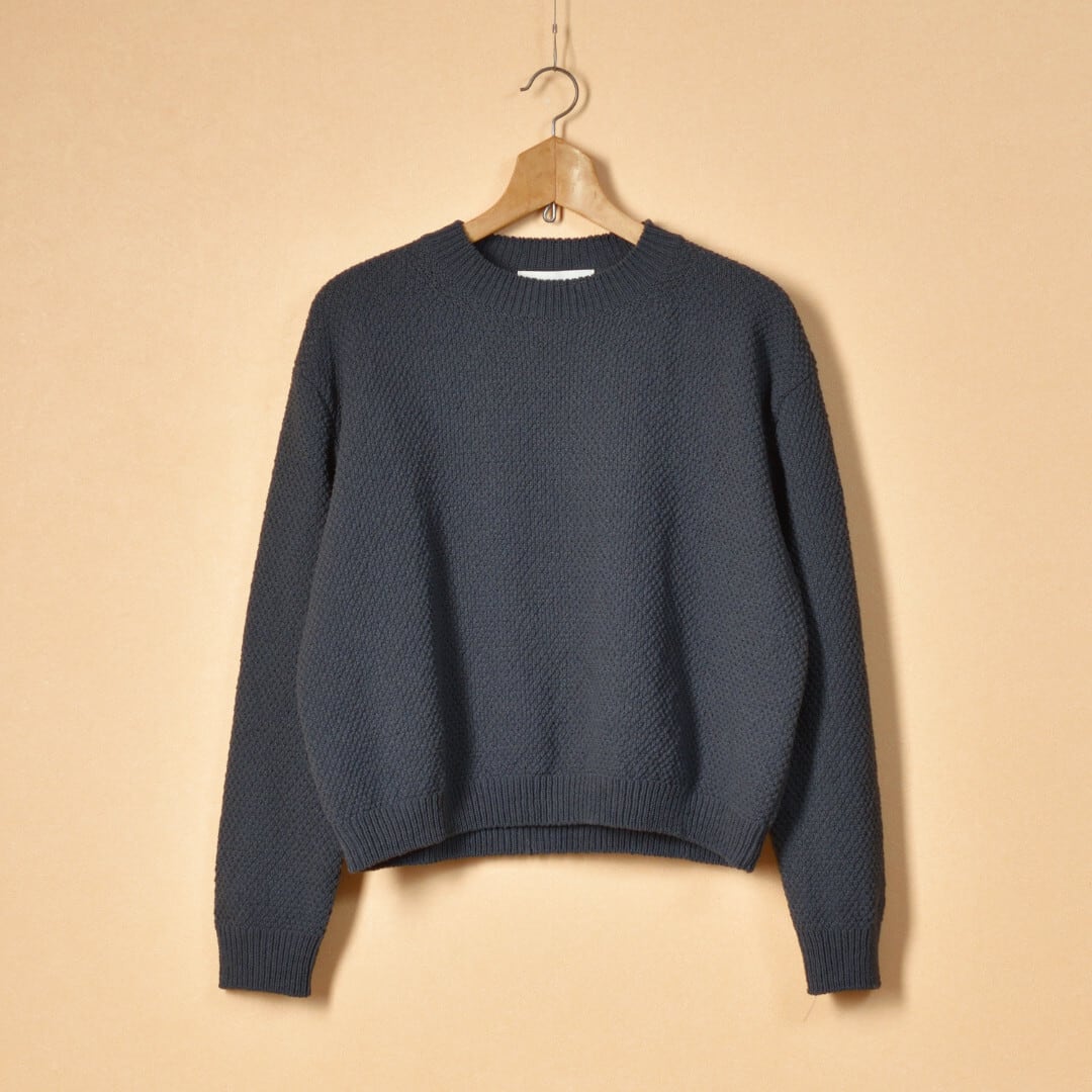 evam eva エヴァムエヴァ モスステッチプルオーバーニット・ノースシー