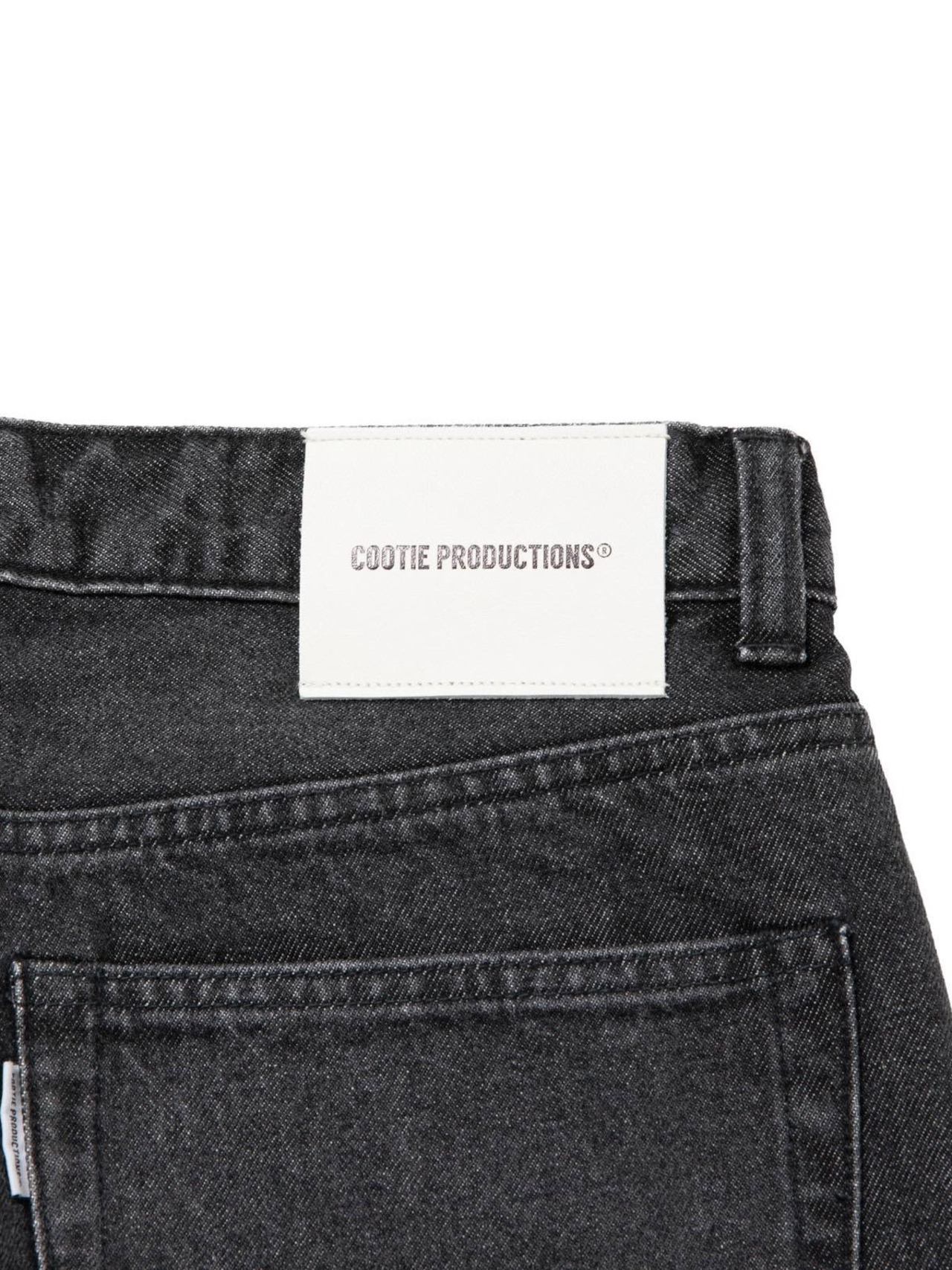 12.5OZ Denim 5 Pocket Square Leg Pants -Black-