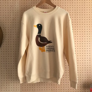 SUSUN'S "Wild Duck" Crew neck Sweat Shirts / IVORY