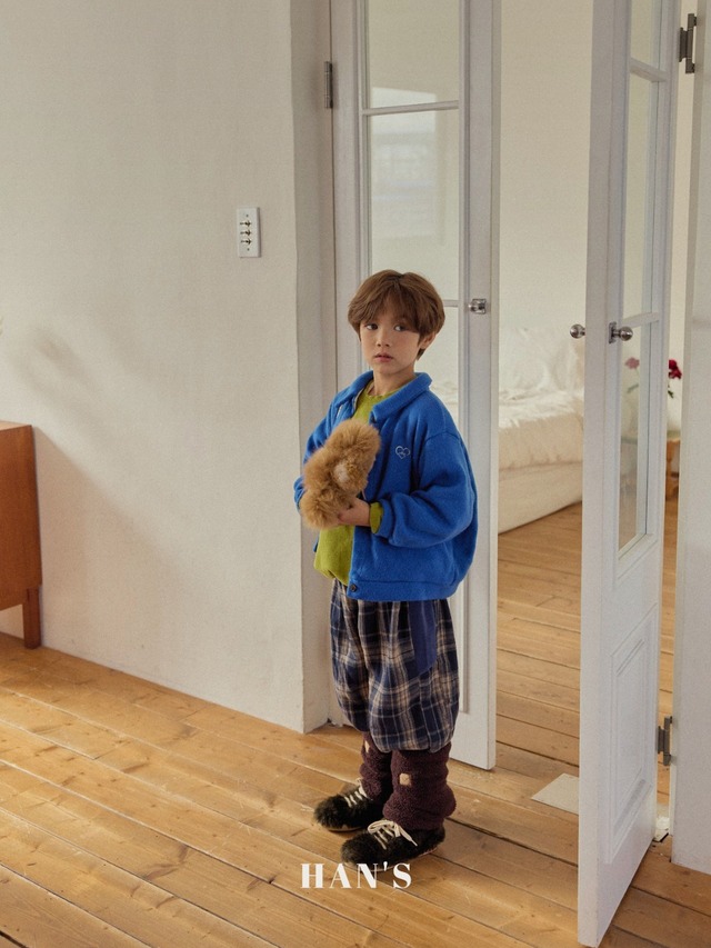 フリースチェックパンツ 【HANS】