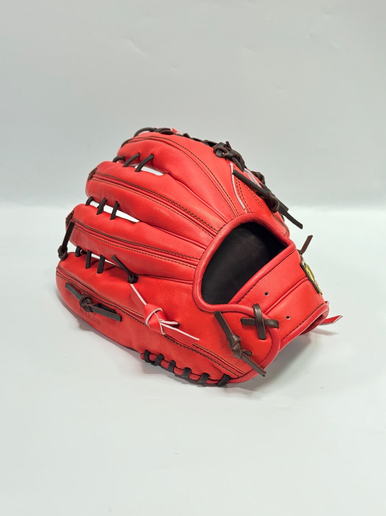 ZETT PROSTATUSーゼットプロステイタス michii supreme order 硬式グローブ ゼットミチイオリジナルグラブ 右投げ用 297型 (中川圭太選手モデル) ディープオレンジ×ブラウン 94・画像3