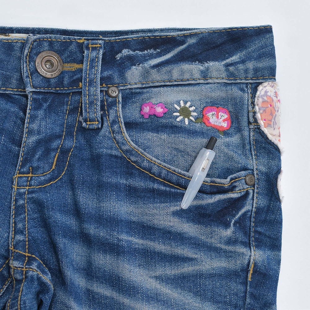 希少デザイン LOLITA JEANS サーカス ボアワッペン デニムパンツ