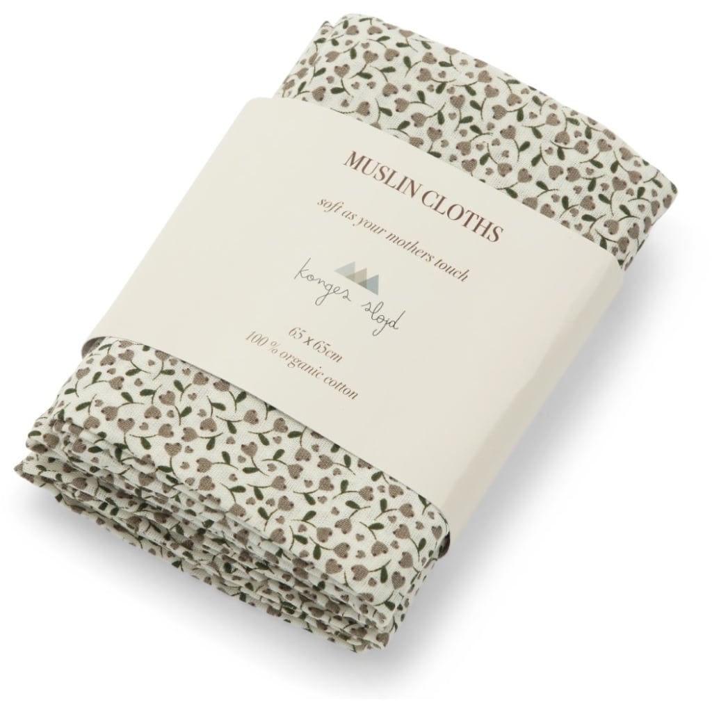 3 PACK MUSLIN CLOTH GOTS MILK TANK【Konges Sloejd コンゲススロイド】オーガニックコットン モスリンクロス おくるみ 出産祝い