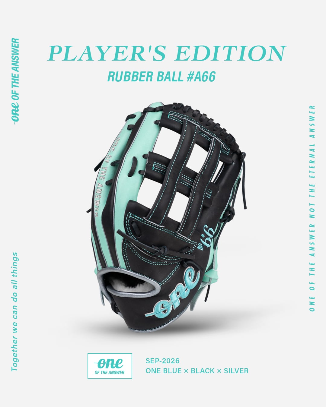 【数量限定受注生産】PLAYER'S EDITION|RUBBER BALL #A66(ONE BLUE×BLACK×SILVER)
