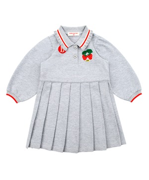 [BEBE DE PINO] Strawberry baby pique dress 正規品 韓国ブランド 韓国ファッション 韓国代行 韓国通販 ベベドピノ bebedepino 日本 店舗 韓国 子供服