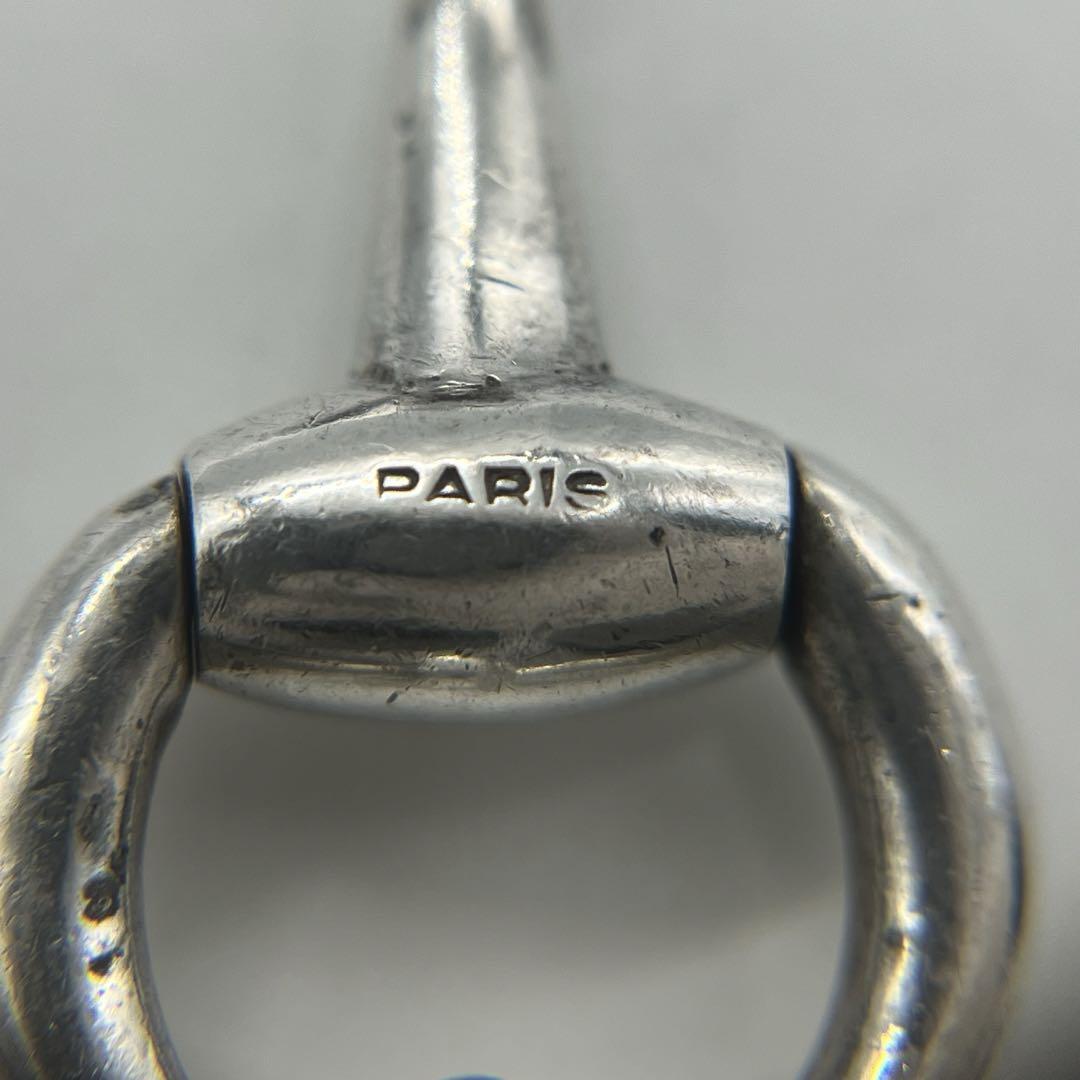 セリーヌ CELINE ホースビットブレスレット SV800蟹刻印 ヴィンテージ