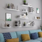 ウォールシェルフ　木製　ウォールラック　ウォール　シェルフ　飾り棚　棚　壁面収納　収納　壁掛け　ホワイト　白　ギフト