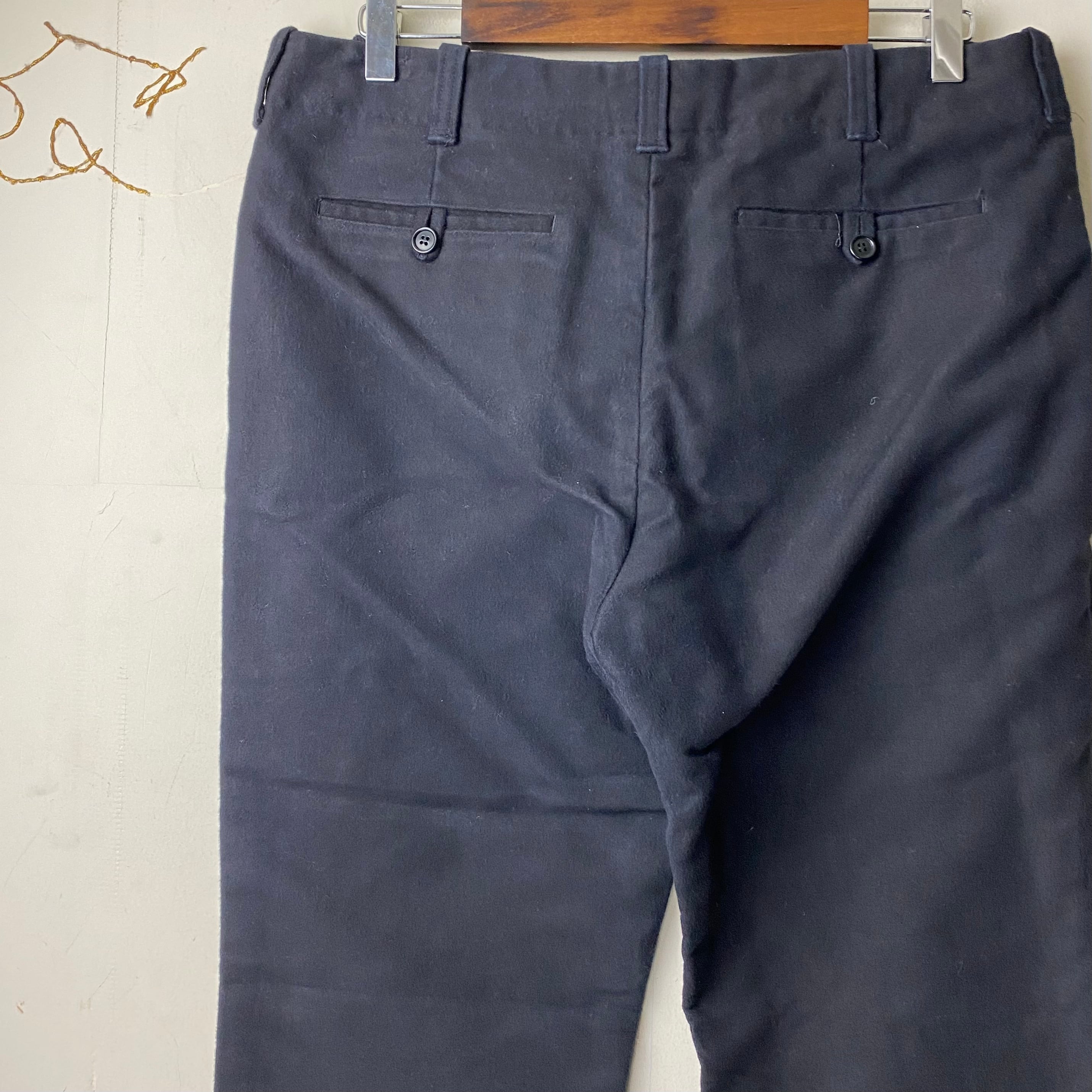 archive HELMUT LANG black moleskin pants | NOIR ONLINE