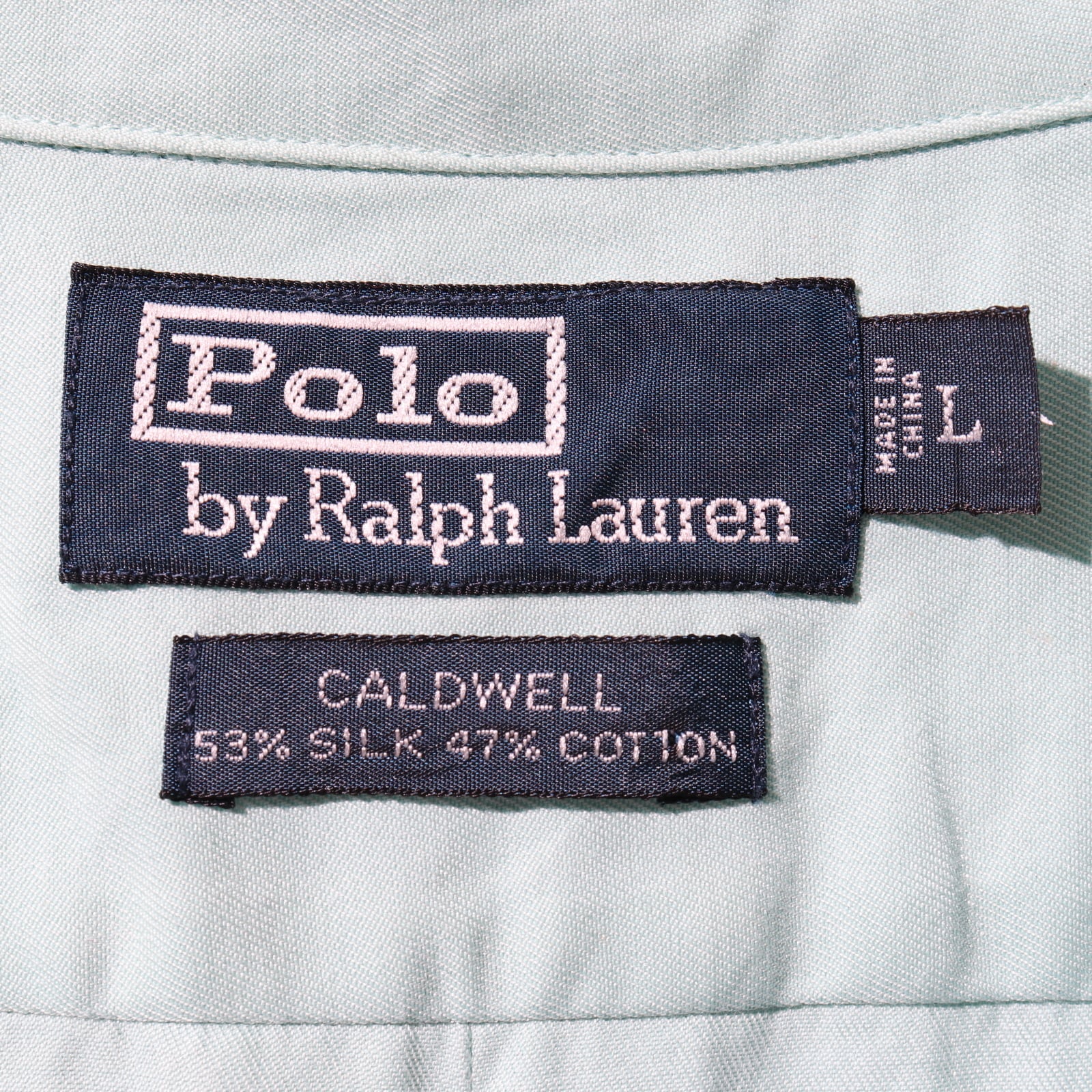 Caldwell L ティファニーブルー ポロラルフローレン 半袖 開襟 シャツ  